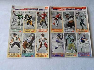 McDonalds 1993 GameDay Collectors Cards-Sheet 2 & 3 - Picture 1 of 2