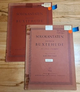 Buxtehude, Dietrich Liederbuch Sing dem Herrn Sing dem Herrn 2 Exemplare - Bild 1 von 17