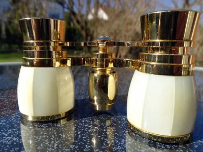 klassisches Opernglas,  Admiral, Perlmutt/vergoldet, 3fach Vergrößerung, "B208" - Bild 1 von 4