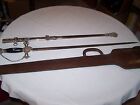 ANTIQUE SWORD, SCABBARD & LEATHER CARRYING CASE BY LILLEY & CO.