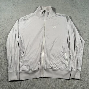 Nike Sportswear Jacket Mens 2XL Light Gray Football N98 Track Zip-Up 466651-005 - Picture 1 of 12