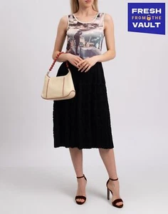 PVP €650 PAUL SMITH Vestido Falda IT42 US6 M Estampado Capitán Plisado Hecho en Italia - Imagen 1 de 9