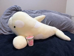 Nagoya Port Aquarium Lottery Grand Prize Killer Whale Plush Toy Albino A - Picture 1 of 12