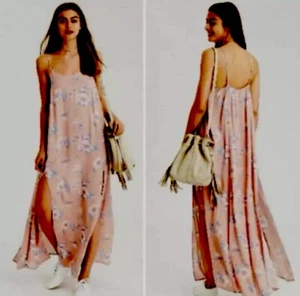 American Eagle Outfitters Dress M Boho Hippie Floral Flowy Maxi Sundress $49 NWT - Picture 1 of 8