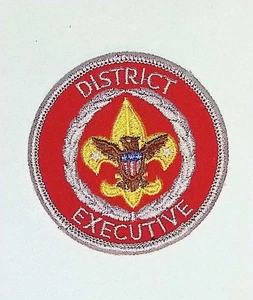 BSA Bezirksleitung Position Patch rot bestickt Kreis - Bild 1 von 3