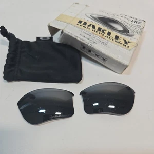 Oakley Flak Jacket OEM Black Iridium Lenses polarized **minor scratches  - Picture 1 of 4