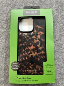 Kate Spade New York MagSafe Case For Apple iPhone 16 Pro Max Tortoiseshell Brown - Photo 1 sur 3