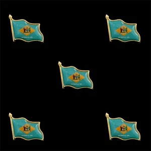 Broche prendedor de solapa de bandera nacional del estado de Delaware de 5 piezas de patriotismo - Imagen 1 de 11