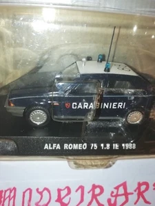 De AGOSTINI -223579-AUTO CARABINIERI ALFA ROMEO 75 1,8 IE 1988 1:72 NUOVA - Foto 1 di 8