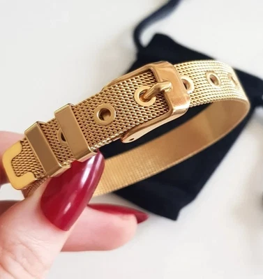 EDLES Armband 925 SILBER GOLD Armkette GÜRTEL ARMREIF Armzange Zirkonia Ring - Bild 1 von 4