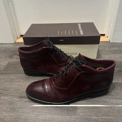 JOHNSTON & MURPHY Burgandy  MEN’S DRESS BOOTS Size 11 M Cabot Nice Great Color - Image 1 of 4