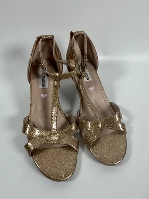 Steve Madden Princesa Tacón Brillante Talla 4 Oro Rosa Foto 1 de 4
