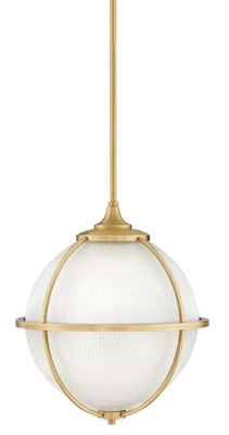 Hinkley Lighting 4744 Brass Odeon 3-Light 15"W Pendant - Image 1 of 4