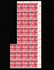 OPC 1954 2c Jefferson Sc#1033 Bloque de 27 Chicago Precancelado Usado En muy buen estado 45259 - Imagen 1 de 2