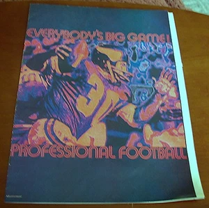 1970 Everyone's Big Game! Professional Footbal - Advertising Brochure - Picture 1 of 4