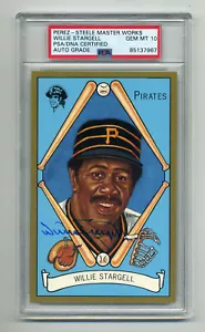 WILLIE STARGELL PSA/DNA GEM MINT 10 SIGNED PEREZ STEELE MASTER WORKS Gold Border - Picture 1 of 1