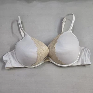 Cacique Women Bra 44B White T Shirt Underwired Lace Strap Lightly Lined - Picture 1 of 10