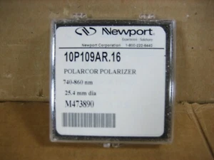 Newport 10P109AR.16 Polarco Linear Polarizer 25.4mm 20.8mm Clear 89% 740-860mm - Picture 1 of 4