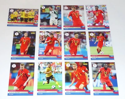 BELGIUM ADVANCES 2018 WORLD CUP PANINI INSTANT 12 CARD FOOTBALL TEAM SET #241-52 - Image 1 of 3