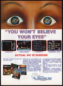 VIC 20 - SIERRA ON-LINE__Original 1983 impreso ANUNCIO/ANUNCIO__Crossfire__Umbral - Imagen 1 de 1