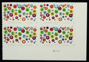 US Plate Block Stamps #5434 ~ 2020 Let's Celebrate Forever SP3081 - Picture 1 of 1