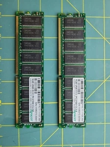 2gb (2X1gb) ddr1 pc2100e ecc CL2.5 - Picture 1 of 1