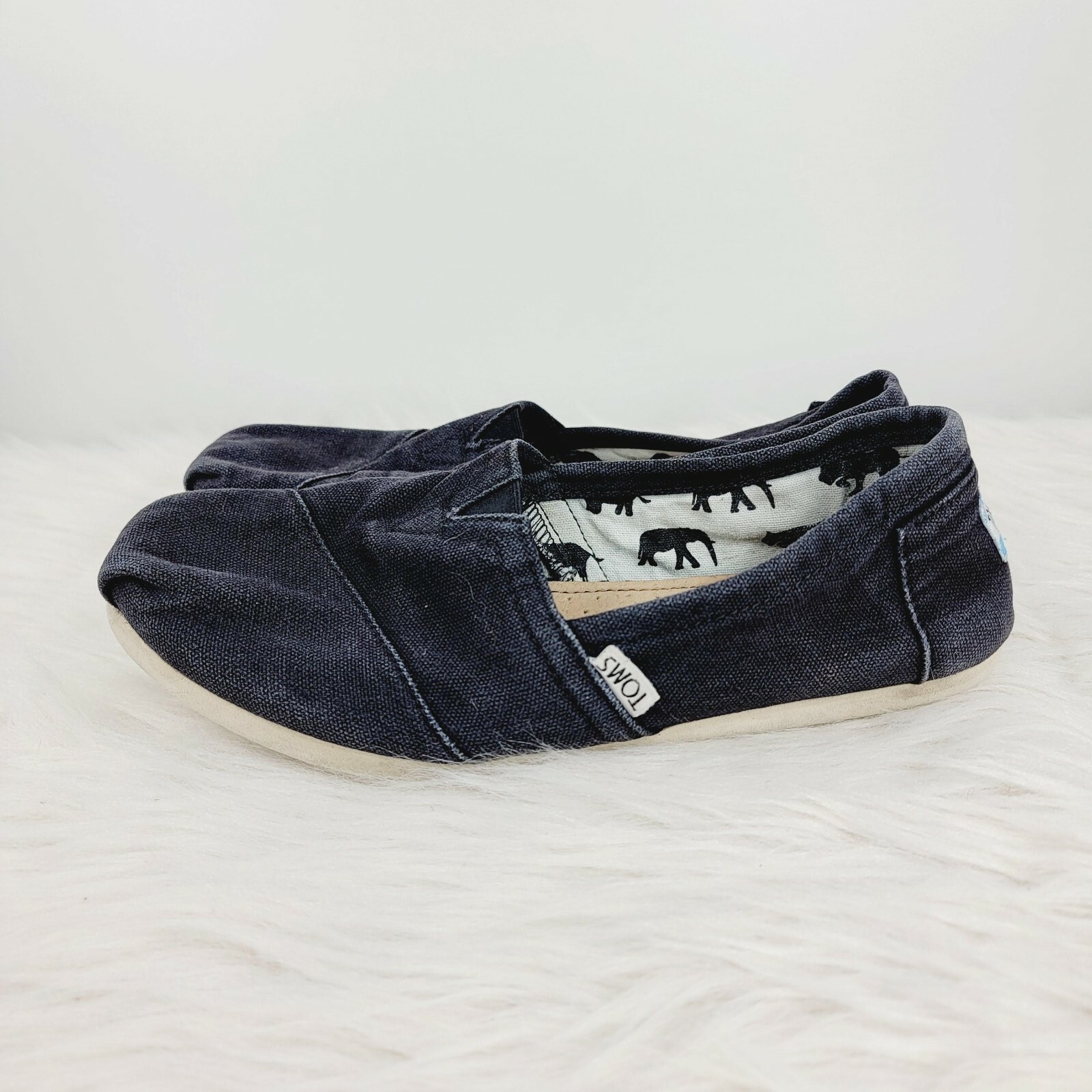 black canvas loafers