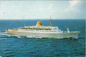 Passenger Cruise ship Sagafjord. Norwegian America Line. - Imagen 1 de 1