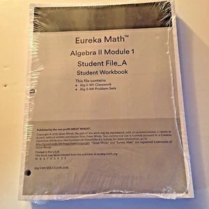 Eureka Math Algebra 2 Module 1 Student File A Workbook 2015 3 hole bundle - Imagen 1 de 2