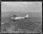 De Havilland G-AAKK plane flying over Botany Bay, NSW, 1930 Old Photo