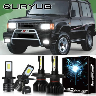 For Isuzu Rodeo 2000-2004 6000K LED Headlight High/Low Beam Fog Light Bulbs 4pcs - Image 1 of 4