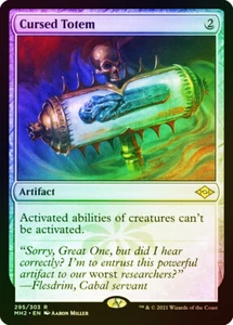MTG FOIL Cursed Totem Foil Etched - Modern Horizons 2 #295 - Picture 1 of 1