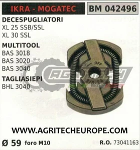 73041163 FRIZIONE COMPLETA DECESPUGLIATORE IKRA MOGATEC XL25 XL30 Ø 59 - Picture 1 of 1