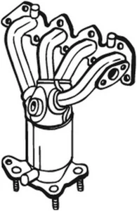 105 CV CATALIZZATORE PER VW Golf IV Variant 1J5 1.6 16V KW 77 CV 105 - Imagen 1 de 1