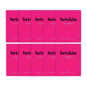 Briskin Real Fit Secondskin Mask 10ea Radiance, Revitalizing, Energy, Brightenin - Bild 1 von 1