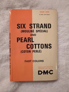 Vtg DMC Brilliant Cottons Six Strand And Pearl Cottons Fast Colors Color Card 2n - Picture 1 of 8