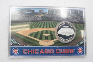 Chicago Cubs Wrigley Field MLB Silver Plated Medallion! Limited Edition of 5,000 - Picture 1 of 2
