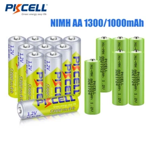 PKCELL NiMH AA 1000mAh 1300mAh Rechargeable Batteries Solar Garden Lights - Picture 1 of 6