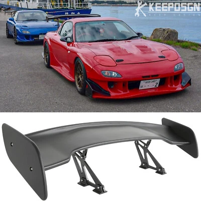 For Mazda RX-7 RX-8 Coupe 46" Matte Black GT Rear Trunk Spoiler Racing Wing - Image 1 of 4