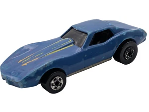 Vintage 1975 Hot Wheels blaue Corvette - Malaysia - Mattel - kostenloser Versand - Bild 1 von 12