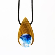Collana Legno Ulivo Resina COLLS5