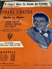 Vintage Sheet Music: A Lovely Way To Spend An Evening Frank Sinatra