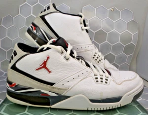 Nike Air Jordan Flight 23 Sneakers taglia 11,5 Bianco Varsity Rosso (317820-161) CC230 - Foto 1 di 15