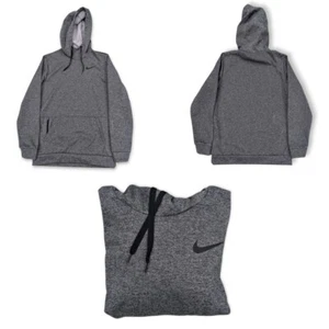 Sudadera Nike S Para Hombres Manga Larga Dri Fit Gris Slipover Sudadera con Capucha Atlética Usada en Excelente Condición - Imagen 1 de 4