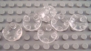 LEGO Lot of 6 Translucent Clear 2x2 Round Boat Plates - Picture 1 of 1