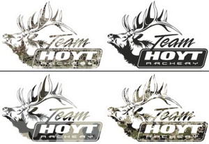 Hoyt Archery Elk Vinyl Sticker Approach Subalpine Vias Whitetail Deer Hunting - Picture 1 of 9