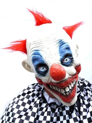 Terrifying Halloween Killer Clown Mask - Handcrafted Latex Smiling Clown - Image 1 of 4