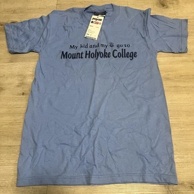 Camisa Mount Holyoke College Jansport Nueva con Etiquetas Talla Pequeña Azul Oeste de Massachusetts Foto 1 de 4