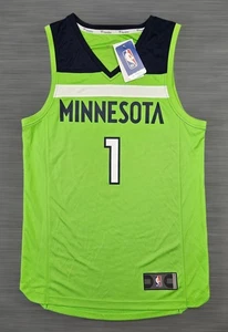 NWT Anthony Edwards Adult Small Fanatics Green Minnesota Timberwolves Jersey NBA - Picture 1 of 3