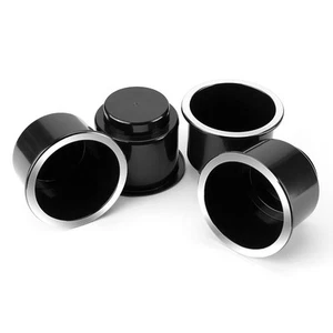 Cup Holder Insert 4pcs for RV Boat Car Couch Golf Cart, Elegant Chrome, Large... - Picture 1 of 7